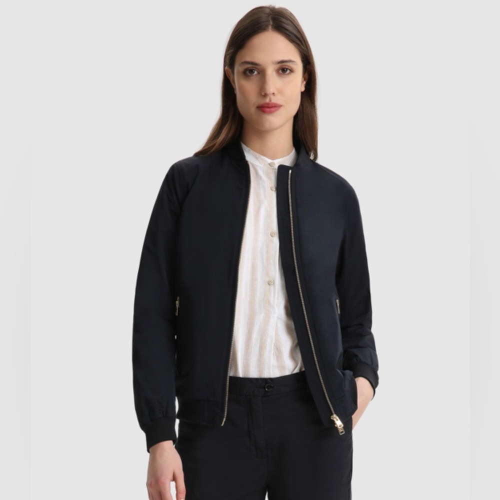 Woolrich Charlotte Bomber Jacket - Navy/midnight blue - in xs
